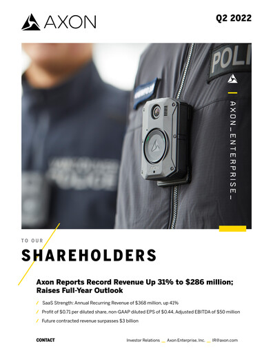 Thumbnail Axon Enterprise
 Quarterly Report 2022-q2