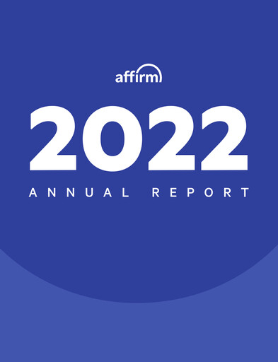 Miniature Affirm Rapport annuel 2022