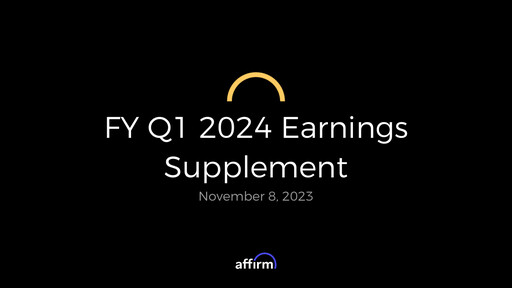 Miniature Affirm Rapport trimestriel 2024-q1