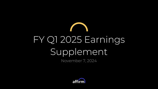 Miniature Affirm Rapport trimestriel 2025-q1