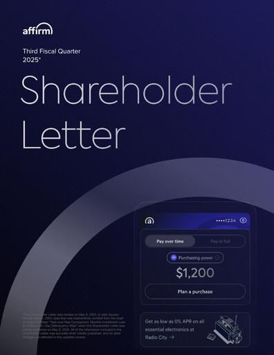 Thumbnail Affirm Quarterly Report 2025-q3