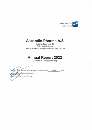 Thumbnail Ascendis Pharma
 Annual Report 2022
