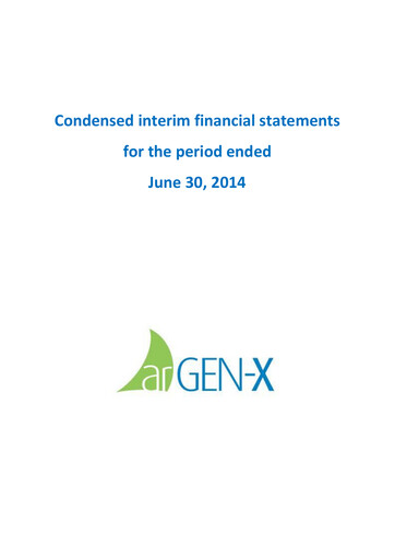 Thumbnail Argenx
 Half-year Report 2014-h1
