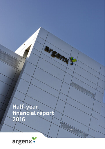 Thumbnail Argenx
 Half-year Report 2016-h1