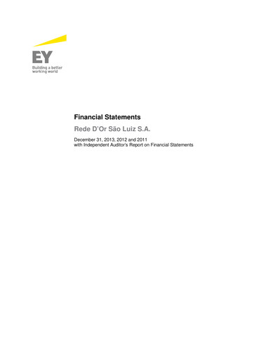 Vorschaubild Rede D'Or Sao Luiz
 Finanzmitteilung 2013