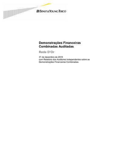 Vorschaubild Rede D'Or Sao Luiz
 Finanzmitteilung 2010