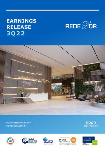 Vorschaubild Rede D'Or Sao Luiz
 Quartalsbericht 2022-q3
