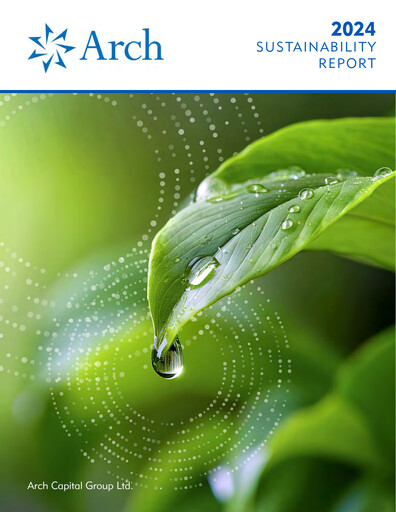 Thumbnail Arch Capital Sustainability Report 2024
