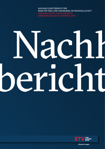 Thumbnail Bank für Tirol und Vorarlberg Sustainability Report 2019
