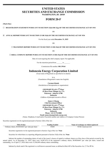 Vorschaubild Indonesia Energy Jahresbericht 2025