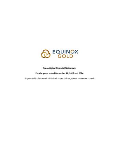 Miniature Equinox Gold
 Bilan financier 2025