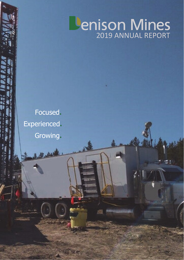 Thumbnail Denison Mines
 Annual Report 2019