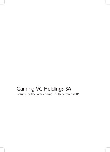 Thumbnail Entain Annual Report 2005