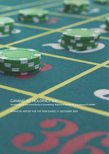 Thumbnail Entain Annual Report 2009