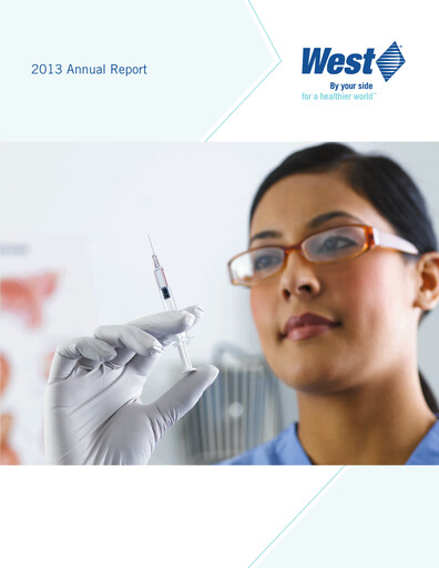Thumbnail West Pharmaceutical Services Annual Report 2013