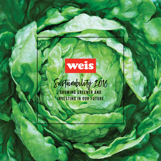 Thumbnail Weis Markets
 Sustainability Report 2016