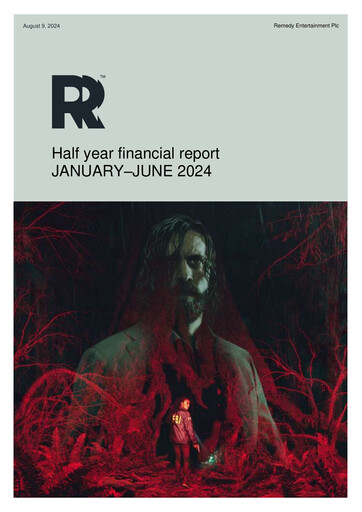 Thumbnail Remedy Entertainment Half-year Report 2024-h1