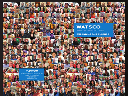 Vorschaubild Watsco
 Jahresbericht 2016