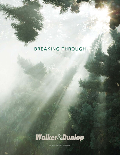Thumbnail Walker & Dunlop

 Annual Report 2010