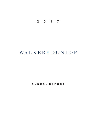 Thumbnail Walker & Dunlop

 Annual Report 2017