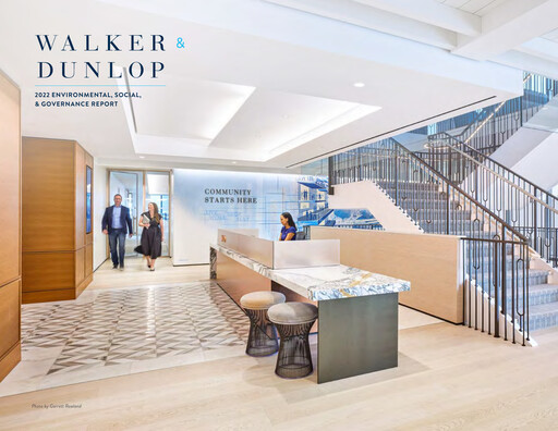 Thumbnail Walker & Dunlop

 ESG Report 2022