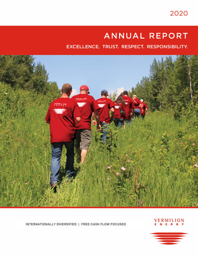 Thumbnail Vermilion Energy
 Annual Report 2020
