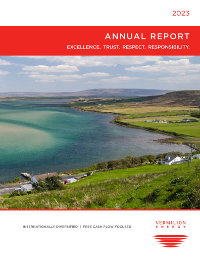Thumbnail Vermilion Energy
 Annual Report 2023