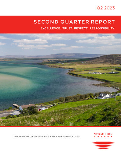 Thumbnail Vermilion Energy
 Quarterly Report 2023-q2
