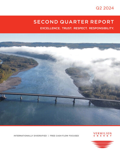 Thumbnail Vermilion Energy
 Quarterly Report 2024-q2
