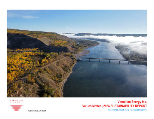 Thumbnail Vermilion Energy
 Sustainability Report 2024