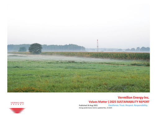 Thumbnail Vermilion Energy
 Sustainability Report 2025