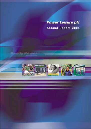 Thumbnail Flutter Entertainment Annual Report 2001