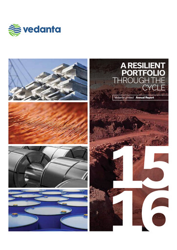Thumbnail Vedanta Annual Report 2015-2016