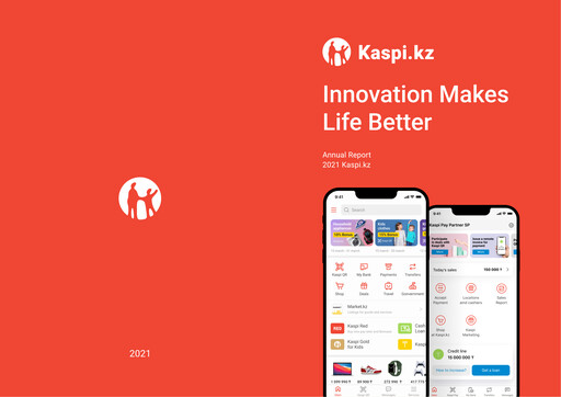 Miniature Kaspi.kz Joint Stock Company Rapport annuel 2021