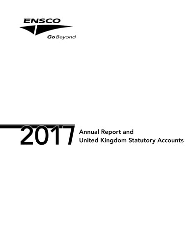 Thumbnail Valaris Annual Report 2017