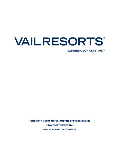Thumbnail Vail Resorts
 Annual Report 2024