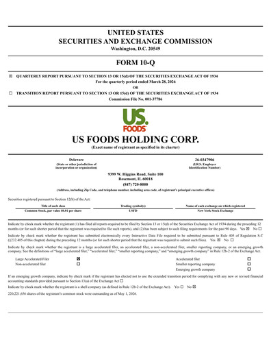 Thumbnail US Foods Quarterly Report 2026-q1