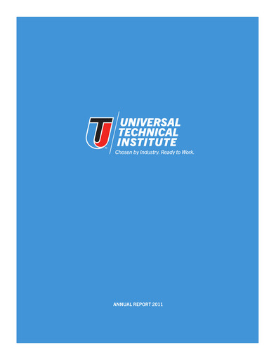 Vorschaubild Universal Technical Institute Jahresbericht 2011