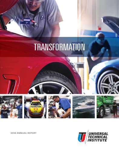 Vorschaubild Universal Technical Institute Jahresbericht 2018