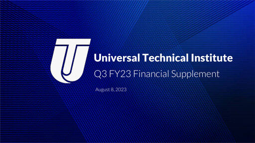 Vorschaubild Universal Technical Institute Quartalsbericht 2023-q3