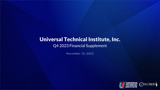 Vorschaubild Universal Technical Institute Quartalsbericht 2023-q4