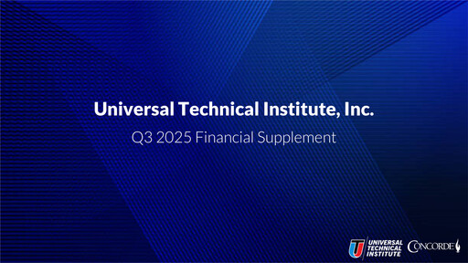 Vorschaubild Universal Technical Institute Quartalsbericht 2025-q3