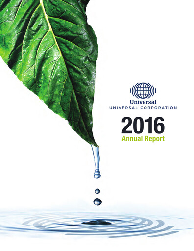 Vorschaubild Universal Corporation
 Jahresbericht 2015-2016