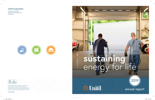 Thumbnail Unitil Corporation
 Annual Report 2019