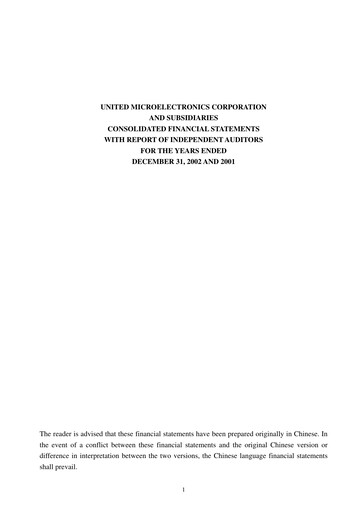 Thumbnail United Microelectronics Financial Statement 2002