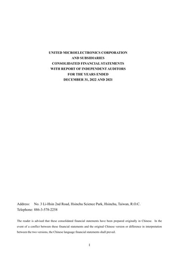 Thumbnail United Microelectronics Financial Statement 2022