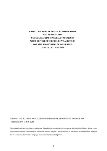 Thumbnail United Microelectronics Half-year Report 2022-h1