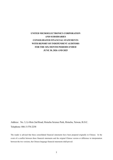 Thumbnail United Microelectronics Half-year Report 2026-h1