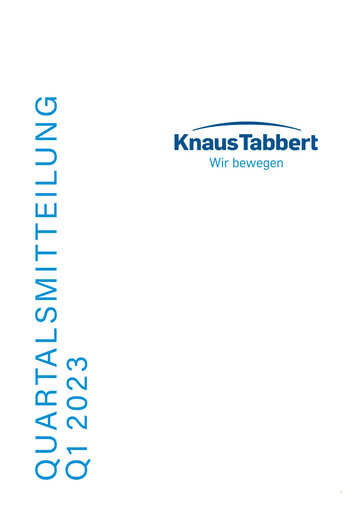 Thumbnail Knaus Tabbert AG Quarterly Report 2023-q1