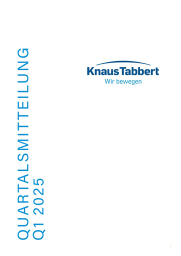 Thumbnail Knaus Tabbert AG Quarterly Report 2025-q1